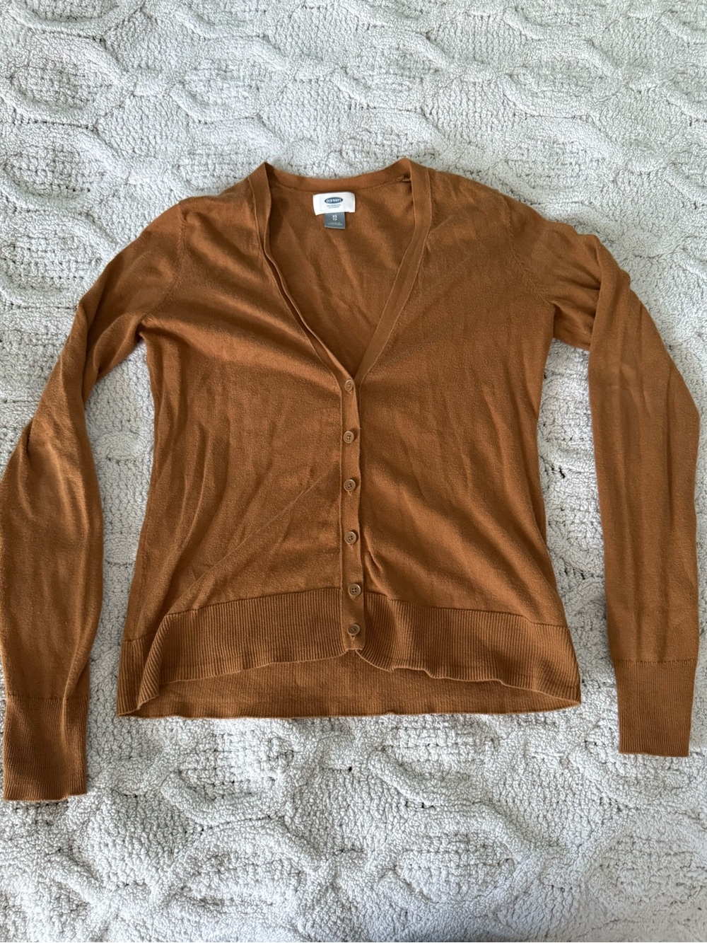 Old Navy Rust Brown Button-Front V-Neck Cardigan